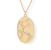 14K Gold & Sterling Silver Aquarius Zodiac Necklace